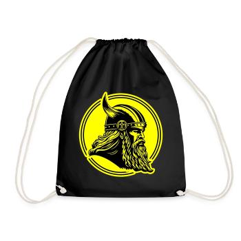Viking Head Warrior Viking - Sac de sport léger - noir - Devant