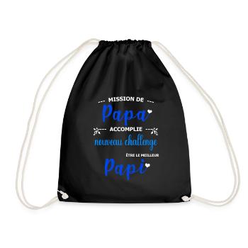 Mission de papa accomplie nouveau challenge être  - Sac de sport léger - noir - Devant