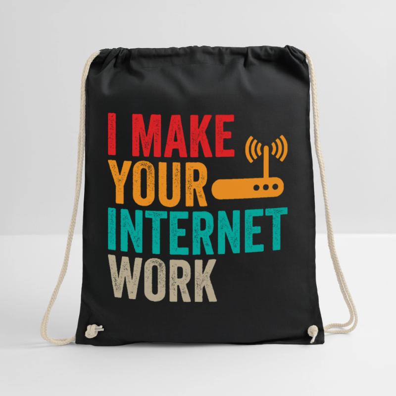 Network Engineer Internet Work Administrator Drawstring Bag