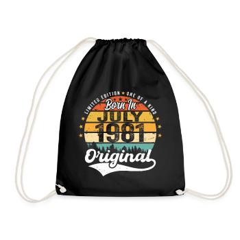 1981 Juillet - Années de grandeur depuis juillet 1981 - Sac de sport léger - noir - Devant
