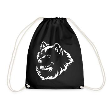 Samoyède Head « Black Edition » - Sac de sport léger - noir - Devant