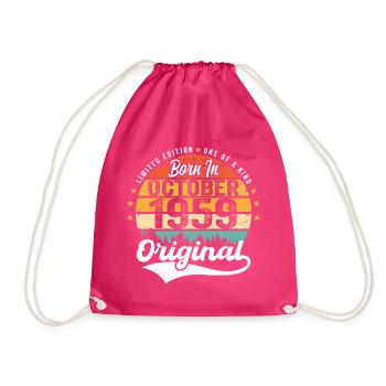Legendary since October 1959 Limited Edition - Drawstring Bag - fuchsia - Front