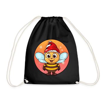 Noël des abeilles - Sac de sport léger - noir - Devant