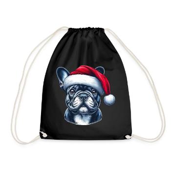 Frenchie présente - Sac de sport léger - noir - Devant