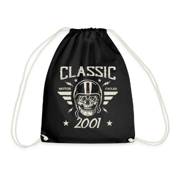 Cadeau D’anniversaire Classique Vintage Né en 2001 - Sac de sport léger - noir - Devant