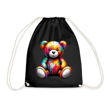 Orso orsacchiotto Teddy Bear - Drawstring Bag - black - Front