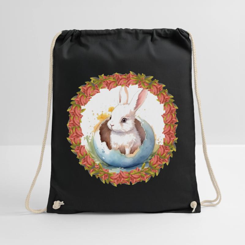 Easter Bunny Easter Egg Easter Bunny Bunny Rabbit Egg Drawstring Bag