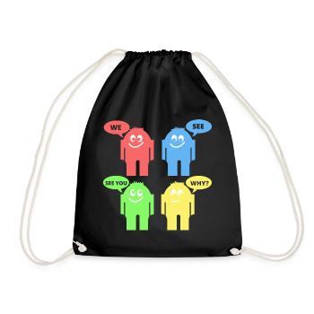 Drôles d’hommes - Sac de sport léger - noir - Devant