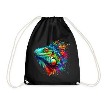 Iguane - Sac de sport léger - noir - Devant