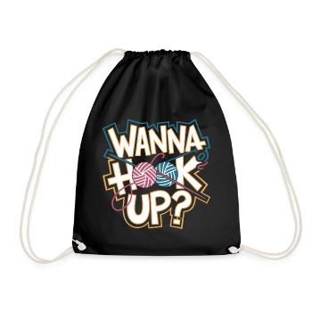 Fil et humour combinés - Sac de sport léger - noir - Devant