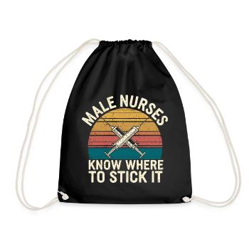 Humour masculin - Sac de sport léger - noir - Devant