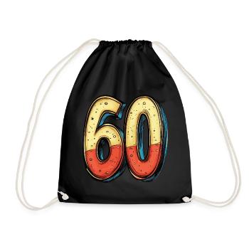 60 Nombre Coloré - Sac de sport léger - noir - Devant