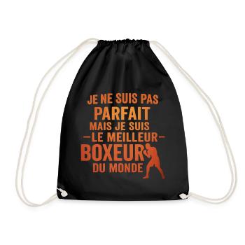 Pas parfait boxeur idée cadeau Boxe Humour Sport - Sac de sport léger - noir - Devant