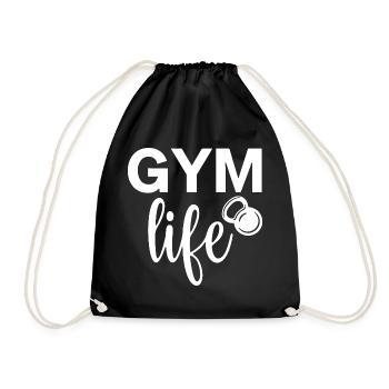 salle de sport comme la conception de motivation de fitness - Sac de sport léger - noir - Devant