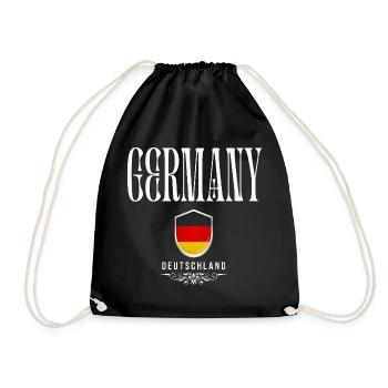 Ursprünglich aus Deutschland, geboren in Deutschland - Turnbeutel - Schwarz - Vorne