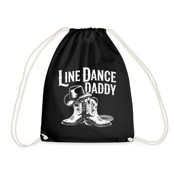 Line Dance Daddy Western Boots - Drawstring Bag - black - Front