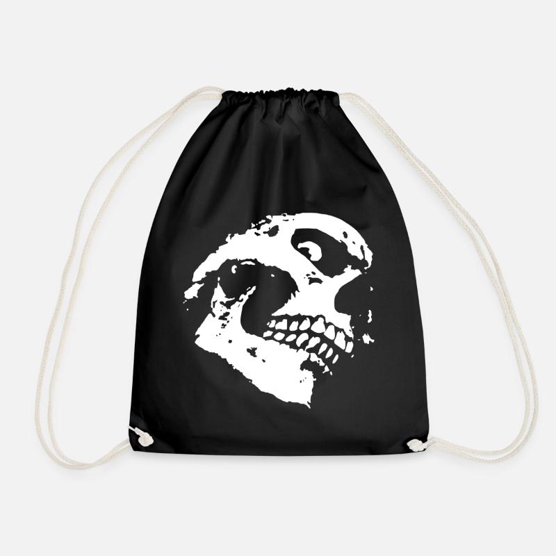 Schädel - Turnbeutel - Schwarz