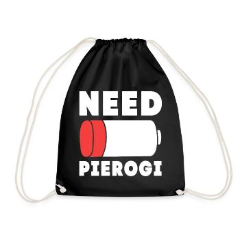 Pologne Polonais Pierogi - Sac de sport léger - noir - Devant