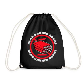 Read Banned Books Verbotene Bücher Lesen Freiheit - Drawstring Bag - black - Front