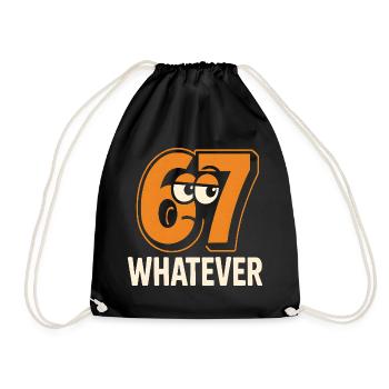 Six Seven : Whatever Italian Brainrot Humour Meme - Sac de sport léger - noir - Devant