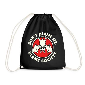 Ne me blâmez pas, Société des Chauves-souris - Sac de sport léger - noir - Devant