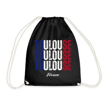 Toulouse, Frankreich, ich liebe Toulouse. - Turnbeutel - Schwarz - Vorne