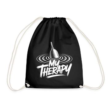 Fishing relaxed - Drawstring Bag - black - Front