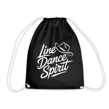 Line Dance Spirit - Drawstring Bag - black - Front