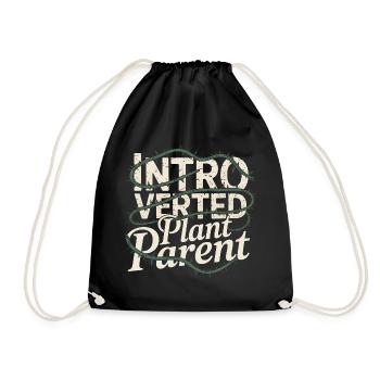 Parent de plante introverti - Sac de sport léger - noir - Devant