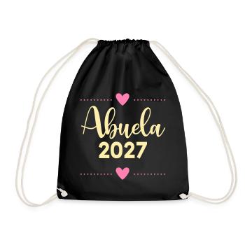 Baby 2017, spanische Großmutter - Turnbeutel - Schwarz - Vorne