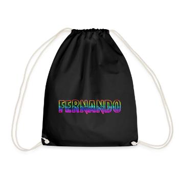 fernando rs regenbogen - Turnbeutel - Schwarz - Vorne