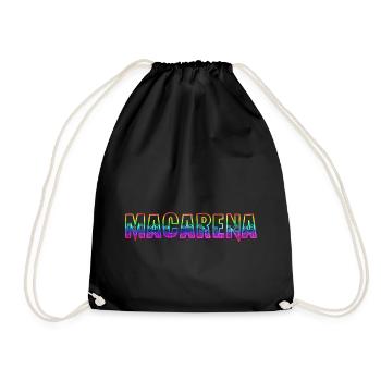macarena rs regenbogen - Turnbeutel - Schwarz - Vorne