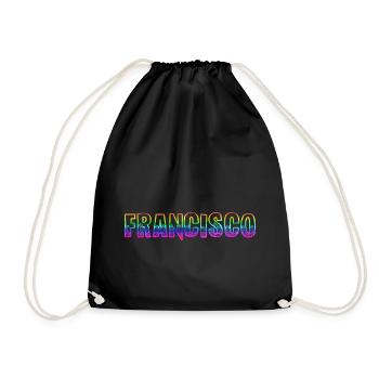 Francisco RS Rainbow - Drawstring Bag - black - Front