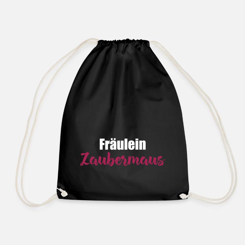 Zaubermaus Kosename Geschenk Freundin Valentinstag - Turnbeutel - Schwarz