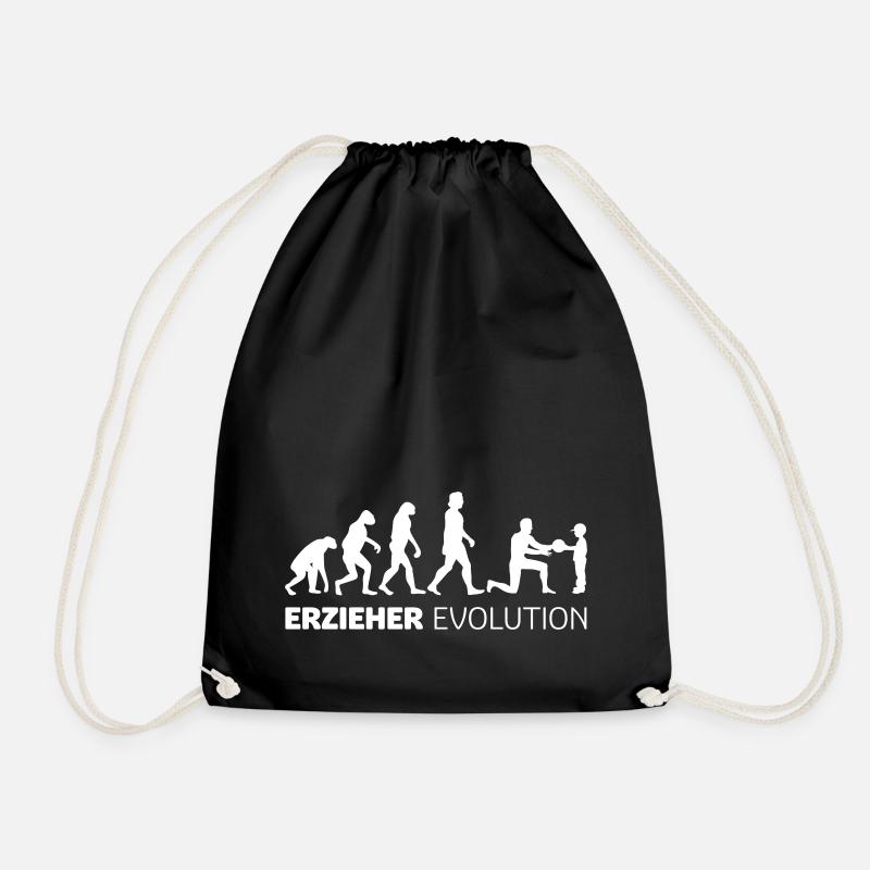 Erzieher Evolution - Turnbeutel - Schwarz