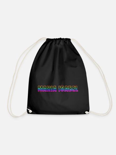 maria isabel rs regenbogen - Turnbeutel - Schwarz