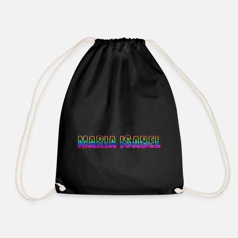 maria isabel rs regenbogen - Turnbeutel - Schwarz