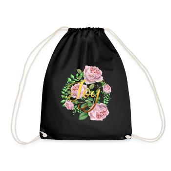Be filled with joy - Turnbeutel - Schwarz - Vorne