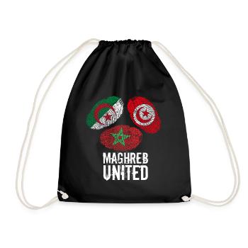 MAGHREB UNITED المغرب - Turnbeutel - Schwarz - Vorne