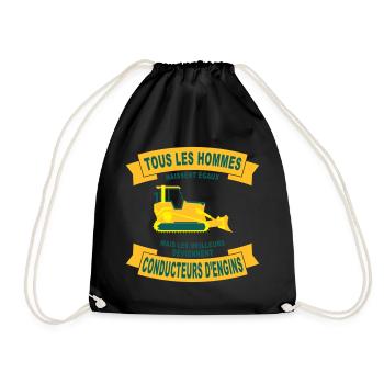 Tous les hommes naissent 2 - Sac de sport léger - noir - Devant