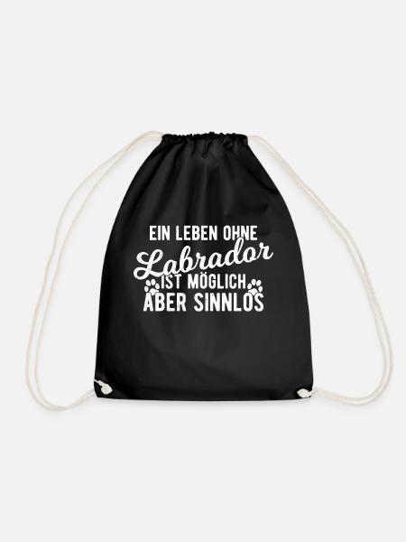 Labrador Retriever - Turnbeutel - Schwarz