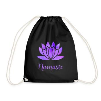 Namaste - Turnbeutel - Schwarz - Vorne