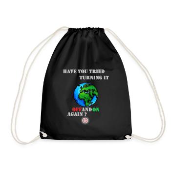 Avez-vous essayé de l'éteindre et rallumer? - Sac de sport léger - noir - Devant