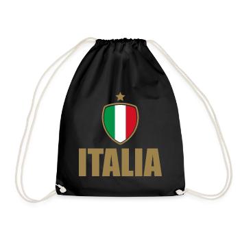 Italy | Italia - Drawstring Bag - black - Front