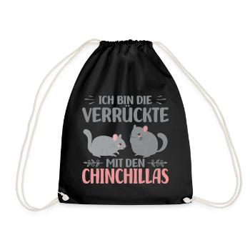 Chinchilla - Turnbeutel - Schwarz - Vorne