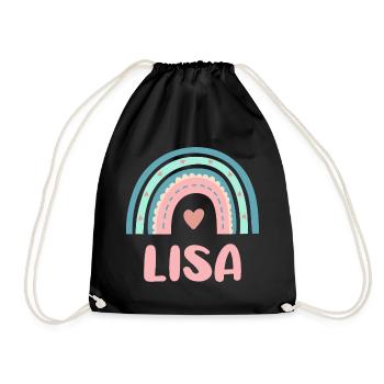 Lisa Nom Rainbow Baby - Sac de sport léger - noir - Devant