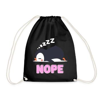 Nope - Pingouin endormi - Sac de sport léger - noir - Devant