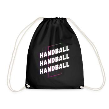 Handball Handball Player Handball Player Vintage Retro - Sac de sport léger - noir - Devant