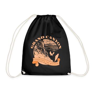 Grand Canyon Nationalpark Wandern Outdoor Design - Turnbeutel - Schwarz - Vorne