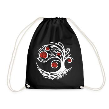 Rosier blanc étrange - Sac de sport léger - noir - Devant